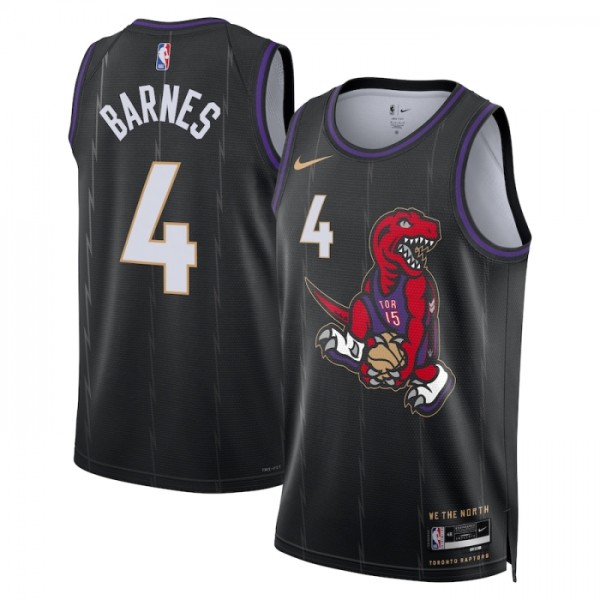 Toronto Raptors Trikot Scottie Barnes Nike 2024-25 City Edition Schwarz Swingman - Herren Toronto Raptors Trikot Scottie Barnes Nike 2024-25 City Edition Schwarz Swingman - Herren